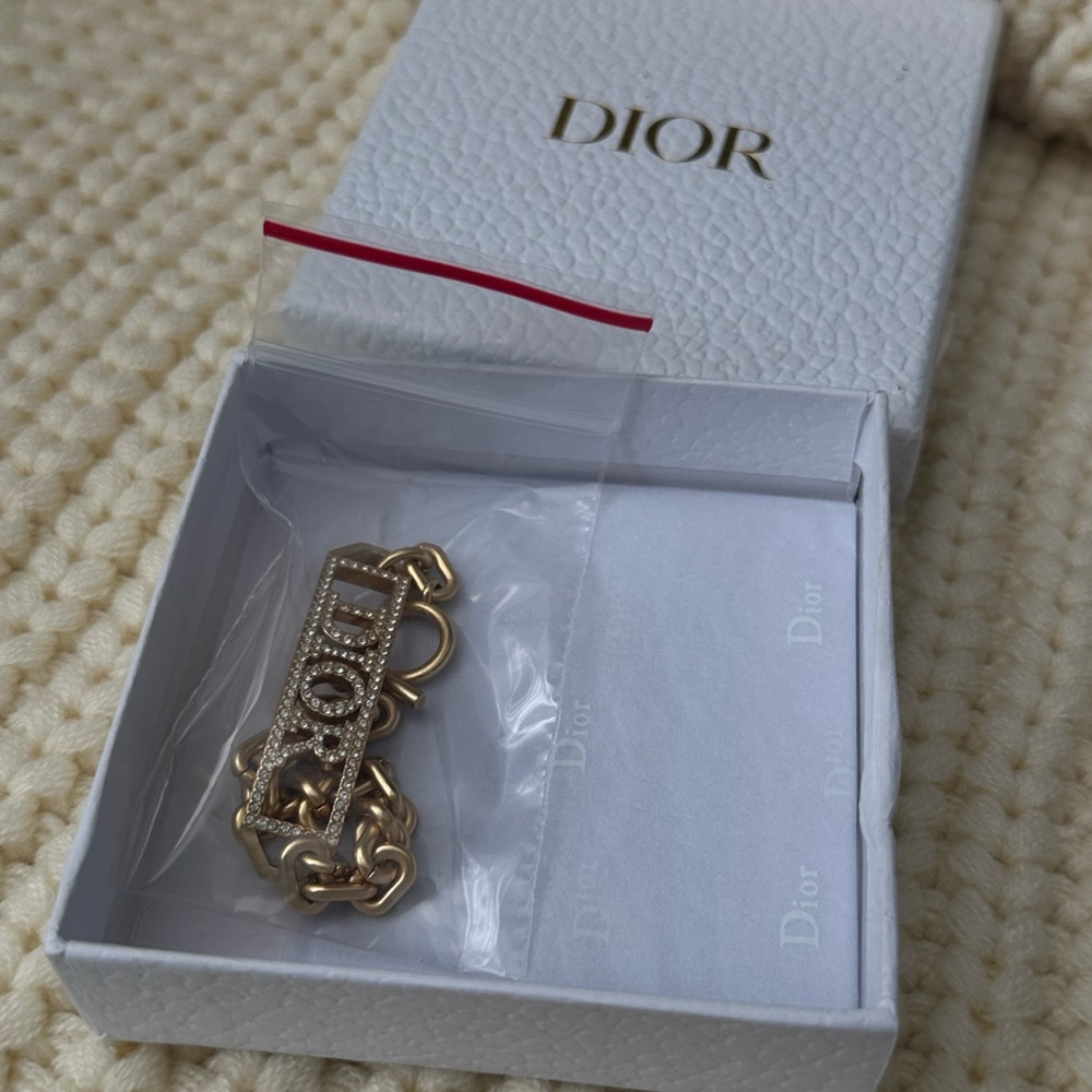 Dior Gold Belt with Crystal Details